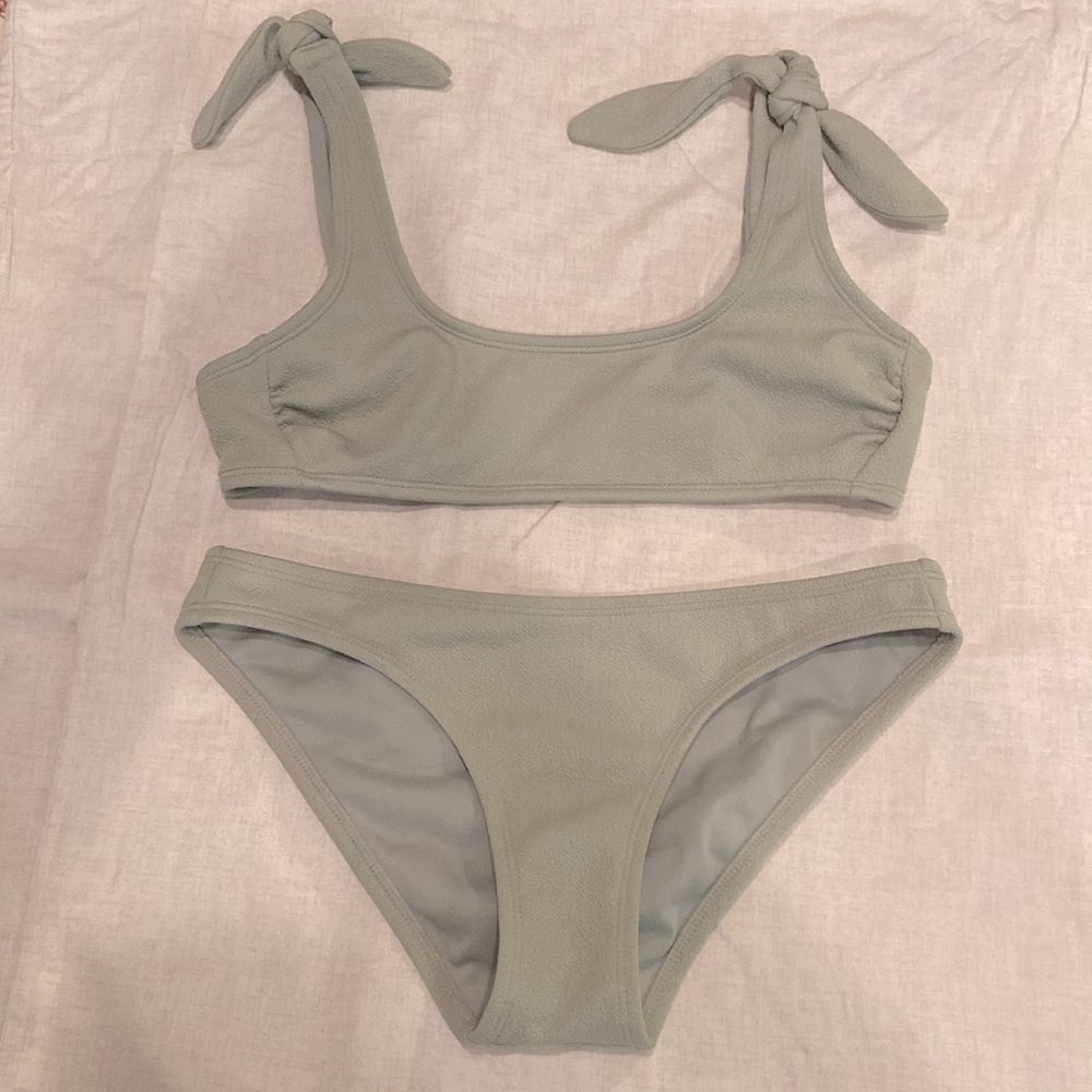 light green bikini set